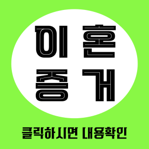 이혼증거